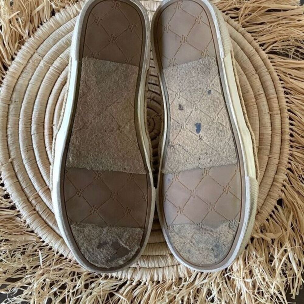 JACK ROGERS Tucker Sneakers Natural Cork / Gold Slip On Casual Shoes Size 6 - Picture 9 of 15